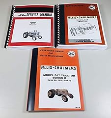 Set Allis Chalmers D-17 Tractor Service Parts Operators for sale  Delivered anywhere in USA 