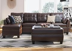 Honbay brown leather for sale  Delivered anywhere in USA 