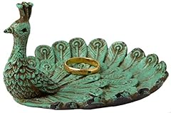 Pewter distressed peacock for sale  Delivered anywhere in UK