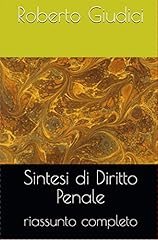 Sintesi diritto penale usato  Spedito ovunque in Italia 