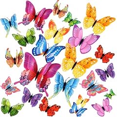 24pcs butterfly wall for sale  Delivered anywhere in UK