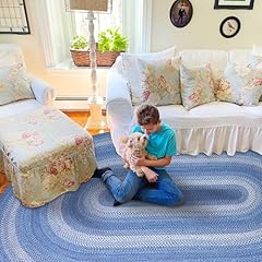 Homespice denim oval for sale  Delivered anywhere in USA 