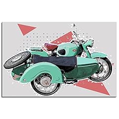 Zündapp poster sidecar usato  Spedito ovunque in Italia 