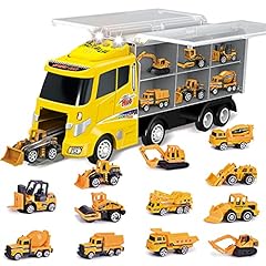 FUN LITTLE TOYS 12 in 1 Die-cast Construction Truck,, used for sale  Delivered anywhere in USA 