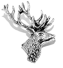 Stag head pewter for sale  Delivered anywhere in Ireland