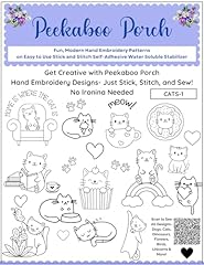 Cat embroidery patterns for sale  Delivered anywhere in USA 