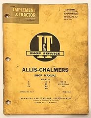 Used, I & T Shop Service Allis-Chalmers Shop Manual - Models for sale  Delivered anywhere in USA 