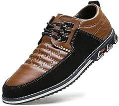 Men leather casual for sale  Delivered anywhere in UK