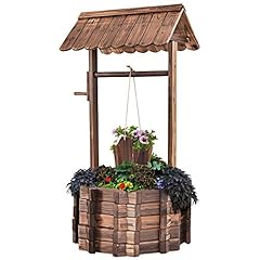 COSTWAY Garden Wishing Well Planter, Outdoor Planting for sale  Delivered anywhere in UK