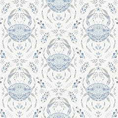 Nuwallpaper blue shellby for sale  Delivered anywhere in USA 