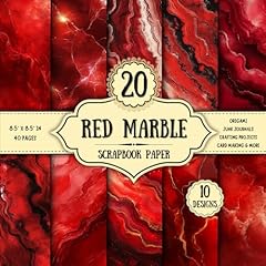 Red marble scrapbook for sale  Delivered anywhere in USA 