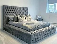 Beds grey plush for sale  Delivered anywhere in UK