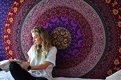 Rajrang mandala tapestry for sale  Delivered anywhere in UK