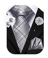 Tie gray silk for sale  Delivered anywhere in USA 