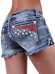 Flamingals jean shorts for sale  Delivered anywhere in USA 