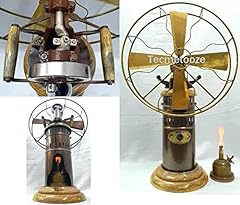 Antique Stirling Engine Powered Air Fan AKA Kerosene Fan | Handcrafted, Royal Wood, Fully Functional, Museum Decor, Fan for Living Room, Room Corner, Bedroom,Home, Office, Decoration, used for sale  Delivered anywhere in Canada