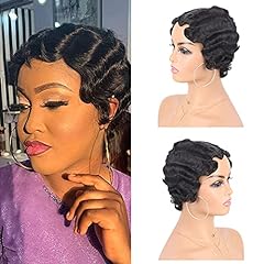 Wig black pixie for sale  Delivered anywhere in USA 