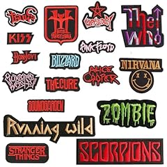 17pcs embroidered patches for sale  Delivered anywhere in UK
