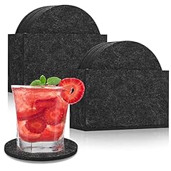 Black felt coasters for sale  Delivered anywhere in UK