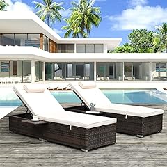 Outdoor wicker chaise for sale  Delivered anywhere in USA 