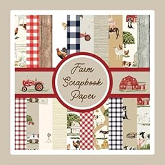 Farm scrapbook paper for sale  Delivered anywhere in USA 