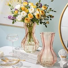 Flower vase glass for sale  Delivered anywhere in USA 