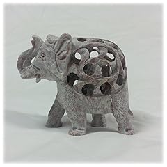 Shiva soapstone elephant for sale  Delivered anywhere in UK
