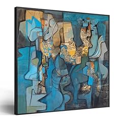 Large framed blue for sale  Delivered anywhere in USA 