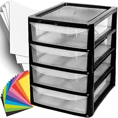 a4 plastic drawers for sale for sale  Delivered anywhere in UK