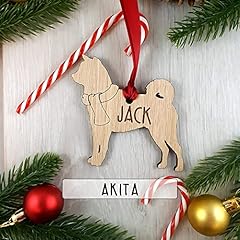 Personalised akita wooden for sale  Delivered anywhere in UK