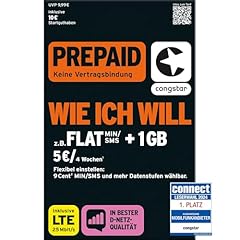 Congstar prepaid will gebraucht kaufen  Wird an jeden Ort in Deutschland