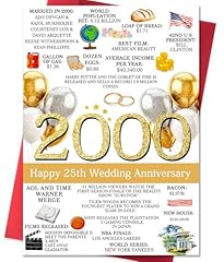25th anniversary card for sale  Delivered anywhere in USA 