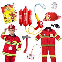 Born Toys Firefighter Costume for Kids Ages 3-7 w/ for sale  Delivered anywhere in USA 