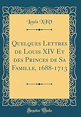 Lettres louis xiv d'occasion  Livré partout en France