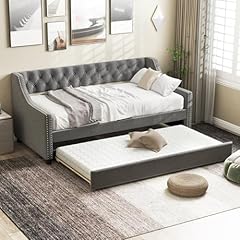Costway linen upholstered for sale  Delivered anywhere in UK