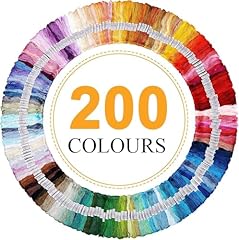 200pcs embroidery threads for sale  Delivered anywhere in UK