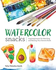 Watercolor snacks inspiring for sale  Delivered anywhere in USA 