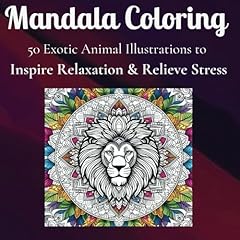 Mandala coloring animal for sale  Delivered anywhere in UK