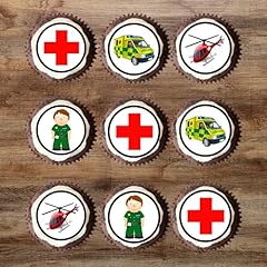 Ambulance cupcake toppers for sale  Delivered anywhere in UK
