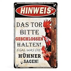 Retro hühner schild gebraucht kaufen  Wird an jeden Ort in Deutschland
