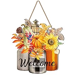 Thanksgiving welcome door for sale  Delivered anywhere in USA 