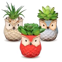 Artificial Succulent Plants In Pots (Set of 3) For for sale  Delivered anywhere in UK