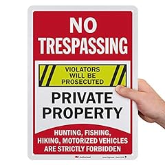 Smartsign trespassing private for sale  Delivered anywhere in USA 