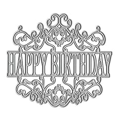 Metal happy birthday for sale  Delivered anywhere in USA 
