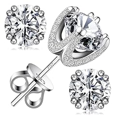 2ct moissanite earrings for sale  Delivered anywhere in UK
