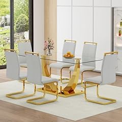 Nyeess glass dining for sale  Delivered anywhere in USA 