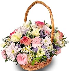 Pretty pink basket for sale  Delivered anywhere in UK