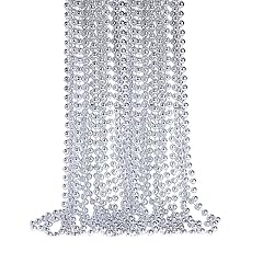 Pcs silver bead for sale  Delivered anywhere in USA 