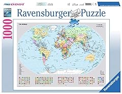 Ravensburger puzzle mappamondo usato  Spedito ovunque in Italia 