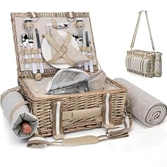 19pcs picnic basket for sale  Delivered anywhere in USA 
